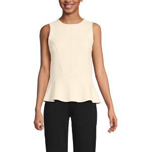 Lands' End Women's Sleeveless Starfish Peplum Top - 1 of 3
