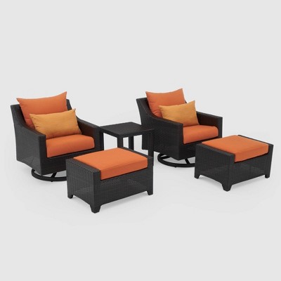 orange ottoman target