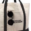 Missouri Western State University Primary Logo Canvas Tote Bag With External Pocket, Reusable Shoulder Bag for Shopping, School, Beach - 2 of 4
