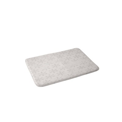 MICRODRY Quick Dry Memory Foam Bath Mat for Bathroom, Runner - 24x58",  Linen