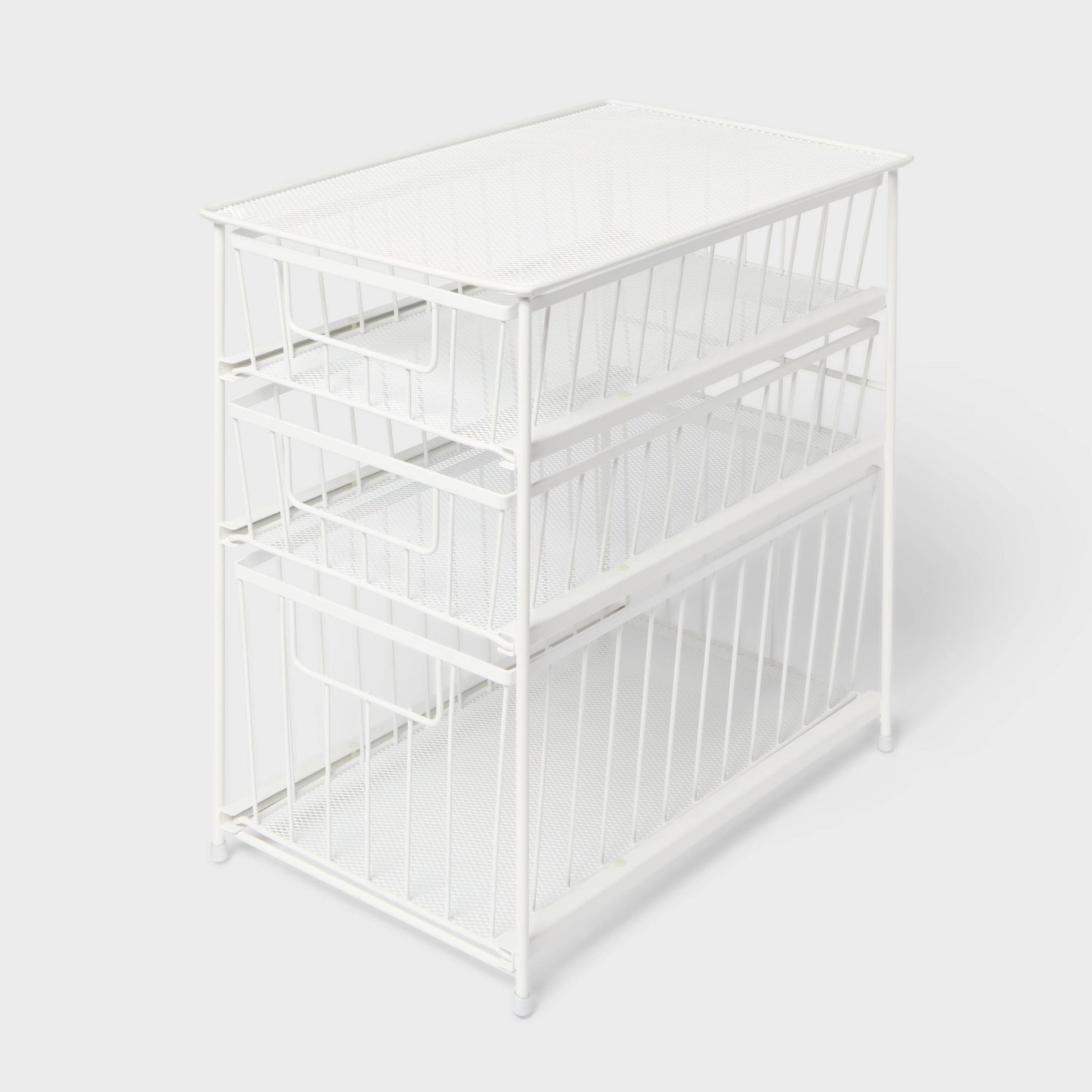 Wire 3 Drawer Organizer White - Brightroom™