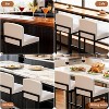 Modern Bar Stools Set of 2/4/6, Upholstered Counter Height 24.8" Bar Stools, Faux Leather Counter Stools Bar Chairs with Back for Kitchen Island - 3 of 4