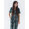 Women's Notch Collar Pajama Set | Tartan Steamboat Willie | Charlie Lou Baby - 4 of 4