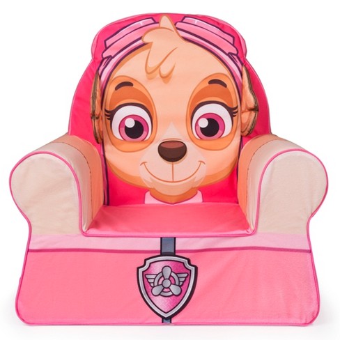 At bidrage Chaiselong uhyre Marshmallow Furniture Comfy Foam Toddler Kid's Chair Armchair For Ages 18  Months Old And Up, Paw Patrol Skye, Pink : Target