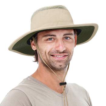 Tirrinia Boonie Safaris Hats Summer Outdoor UV Sun Protection Fishing Hat for Sailing Hiking Boating Gardening