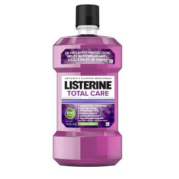 Listerine Total Care Fresh Mint Anticavity Mouthwash for Bad Breath and Enamel Strength