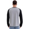 INSPIRE CHIC Men's Long Sleeve Tops Color Block Casual Raglan T-Shirt - 3 of 4
