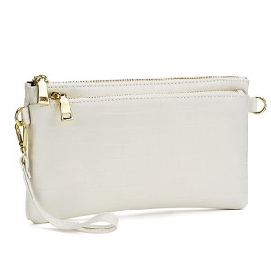 Narway Triple Zip Small Crossbody Bag Lightweight Purses Vegan