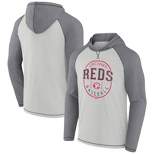 MLB Cincinnati Reds Men's Lightweight Bi-Blend Hooded Sweatshirt