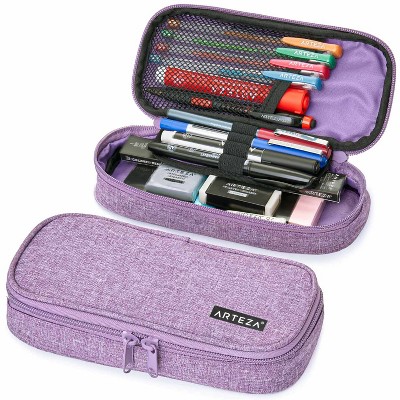 Arteza Purple Pencil Case, 8.1" x 3.7" x 1.6" (ARTZ-4447)