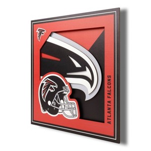 NFL Atlanta Falcons 3D Logo Series Wall Art - 12"x12" - 1 of 4