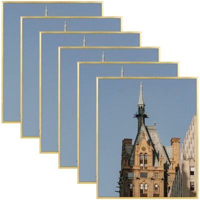 Golden State Art Poster Aluminum Picture Frame, 6-Pack