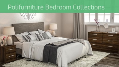 Madison White Modern 2 Drawer Nightstand