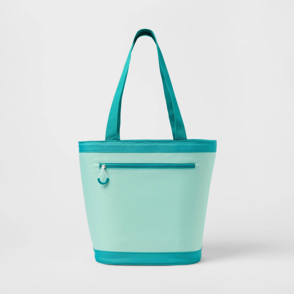 12 Cans/13.9qt Soft Sided Tote Cooler - Sun Squad™ Aqua