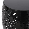 Grungis Cast Iron Cylinder End Tables for Patio,Easy Maintenance and Weather Resistant Accent Table for Backyard,Pool,Indoor Companion - 3 of 4