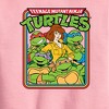 Boys' - Teenage Mutant Ninja Turtles - Retro Group April Graphic Long Sleeve Fleece Sweatshirt - 2 of 4