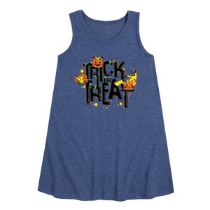 - Pokémon - Trick or Treat Graphic Sleeveless Aline Dress - 1 of 4