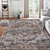 Washable Area Rugs Vintage Distressed Accent Rug with Non-Slip Backing - 4 of 4