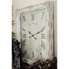 36"x27" Wooden Floral Carved Acanthus Wall Clock: Silent Mechanism, Vintage Paris Design - Olivia & May - 2 of 4