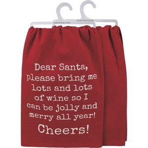 Primitives by Kathy Kitchen Dish Towel - 109979 Dear Santa Please Bring Me - 1 of 3