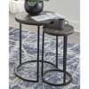 Signature Design by Ashley Casual Briarsboro Accent Table (Set of 2)  Black/Gray - 2 of 4