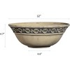 Classic Home and Garden Indoor/Outdoor Round Corinthian Resin Flower Pot Planter Bowl, Gray, 12" - 4 of 4