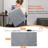 Extra Large Heating Pad 33"x17", Electric Heat Pad with 4 Temperature Settings & 2H Auto Shut Off, Moist/Dry Therapy for Back, Shoulder, Cramps - 3 of 4