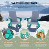 WestinTrends Ashore Outdoor HDPE Plastic Preschool Toddler Modern Adirondack Rocking Chairs (Set of 2) - 4 of 4