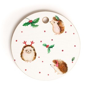 Ninola Design Hedgehog Yuletide Round Cutting Board - Deny Designs - 1 of 3