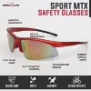 Bison Life Sport MTX Mirror Lens Safety Glasses, ANSI Z87+ High Impact UV Lens -  1 Pack - 2 of 4
