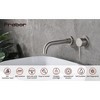 Wall Mount Faucet for Bathroom Sink or Bathtub, Single Handle 2 Holes Brass Rough-in Valve Included - 3 of 4