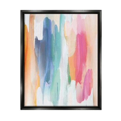 Stupell Industries Faded Rainbow Tones Layered Shape Abstraction
