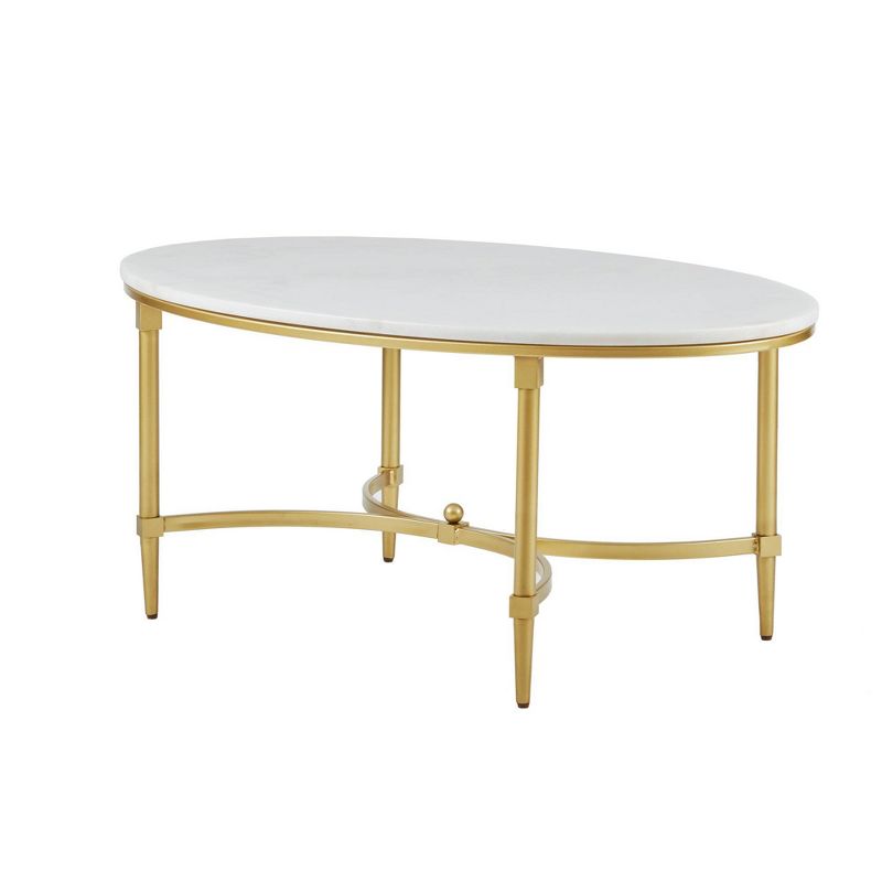 Bordeaux Coffee Table White/Gold, 5 of 12