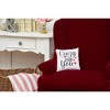 C&F Home 10" x 10" Valentine's Day "Crazy For You" Embroidered Small/Petite Accent Throw Pillow - 2 of 4