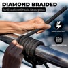 RamPro 1/4" Nylon Rope – Durable White Rope for Flagpole Replacement, Camping, Hiking, Laundry Line, Tie-Downs, Pulling, Swings & More Outdoors. - 3 of 4