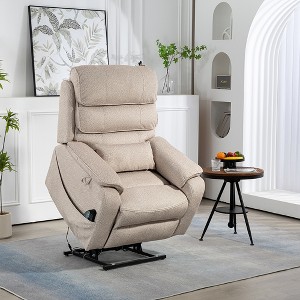 Electric Lift Recliner Chair with Massage and Heating, Cup Holder and Wireless Charging - 1 of 4