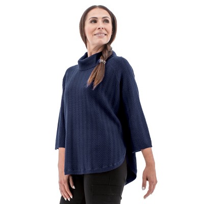 Aventura Clothing Women's Stanwick Cape Style Herringbone Sweater