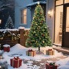 COZONY Pre-Lit Artificial Christmas Tree with Remote Control, Realistic Green Pine Hinged Xmas Tree with Warm White Lights & Metal Stand for Holiday - 4 of 4