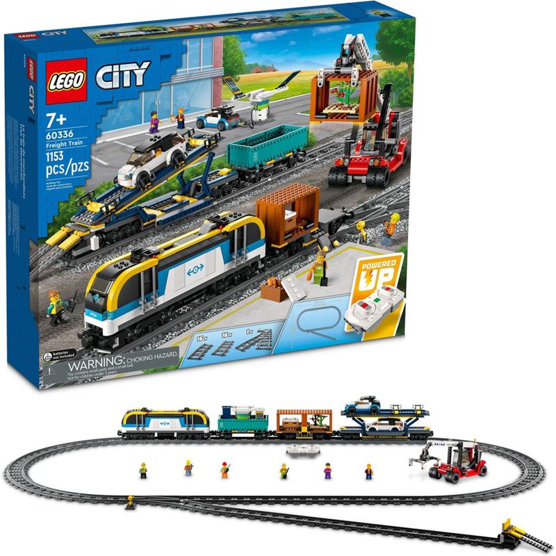 LEGO City Freight Train Toy Remote Control Sounds Set 60336, 1 of 8
