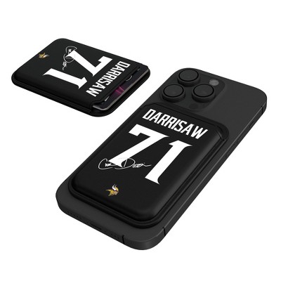 Keyscaper NFL Minnesota Vikings Players Game Tactic Black Magnetic Credit Card Wallet
