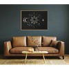Kate & Laurel All Things Decor 28"x38" Sylvie Mystical Moon Stars Boho Night Sky Tarot Astrology Vibe Framed Metallic Canvas Wall Art - 3 of 3
