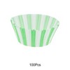 Unique Bargains Stripes Print Disposable Baking Cups Greaseproof Paper 1.97"x1.18" 100 Pcs - 4 of 4