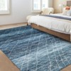 Modern Abstract Machine Washable Area Rugs for Living Room Ultra Soft Non Slip Low Pile Carpet for Bedroom Dining Room - 4 of 4
