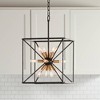 Possini Euro Design Gantz Bronze Warm Brass Chandelier 15" Wide Modern Sputnik 12-Light Fixture for Dining Room House Foyer Kitchen Island Entryway - 2 of 4