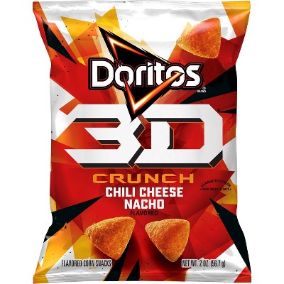 Doritos 3D Chrunch Chili Cheese Nacho - 2oz