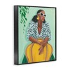 Stupell Industries Stylish Woman Trendy Portrait Black Framed Giclee Art - 3 of 4