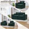 MOONMISS 80"Modular Sectional Sofa Cloud Couch with Cushion Covers Removable Furniture for Living Room Bedroom Apartments Dorms - 2 of 4