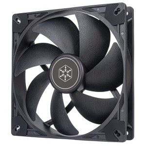 SilverStone Technology   VISTA 140 140x140x25mmBlack PBT fan blade black PBT fan frame HDB bearing 1600RPM 4pin-PWM 500mm cable - 1 of 4
