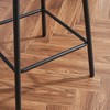 NicBex Modern Swivel Bar Stools Set of 2 Boucle Upholstered Counter Height Bar Chairs with Metal Legs and Footrests for Kitchen Island, Pub - 4 of 4