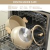 KOCH SYSTEME CS 6qt Aluminum Stock Pot with Nonstick Cream Interior, Nonstick Soup Pots with Glass Lid & Stainless Steel Handles,Dishwasher-Safe - 4 of 4